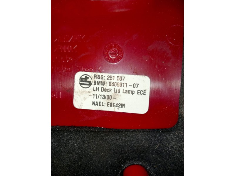 Recambio de piloto trasero izquierdo interior para bmw x5 (e53) 3.0i referencia OEM IAM 840901107  