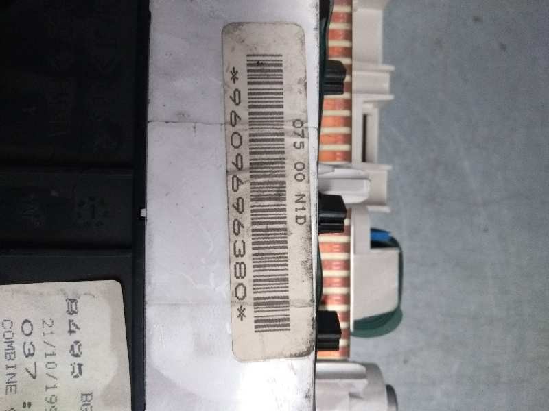 Recambio de cuadro instrumentos para peugeot 405 berlina 1.9 diesel referencia OEM IAM 9609696380   Recambio de cuadro instrumentos para peugeot 405 berlina 1.9 diesel referencia OEM IAM 9609696380