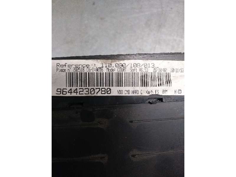 Recambio de cuadro instrumentos para peugeot 406 coupe (s1/s2) 2.2 referencia OEM IAM 110080108013 9644230780 