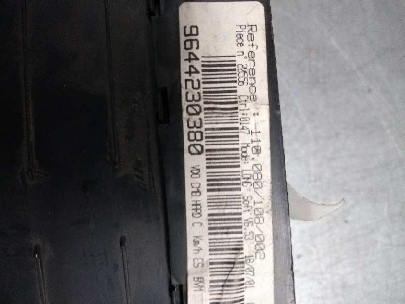 Recambio de cuadro instrumentos para peugeot 406 berlina (s1/s2) 1.8 16v cat referencia OEM IAM 9644230380 110080108002  Recambio de cuadro instrumentos para peugeot 406 berlina (s1/s2) 1.8 16v cat referencia OEM IAM 9644230380 110080108002