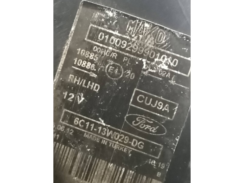 Recambio de faro derecho para ford transit custom kasten 2.2 tdci cat referencia OEM IAM 6C1113W029DG 01009299901010 
