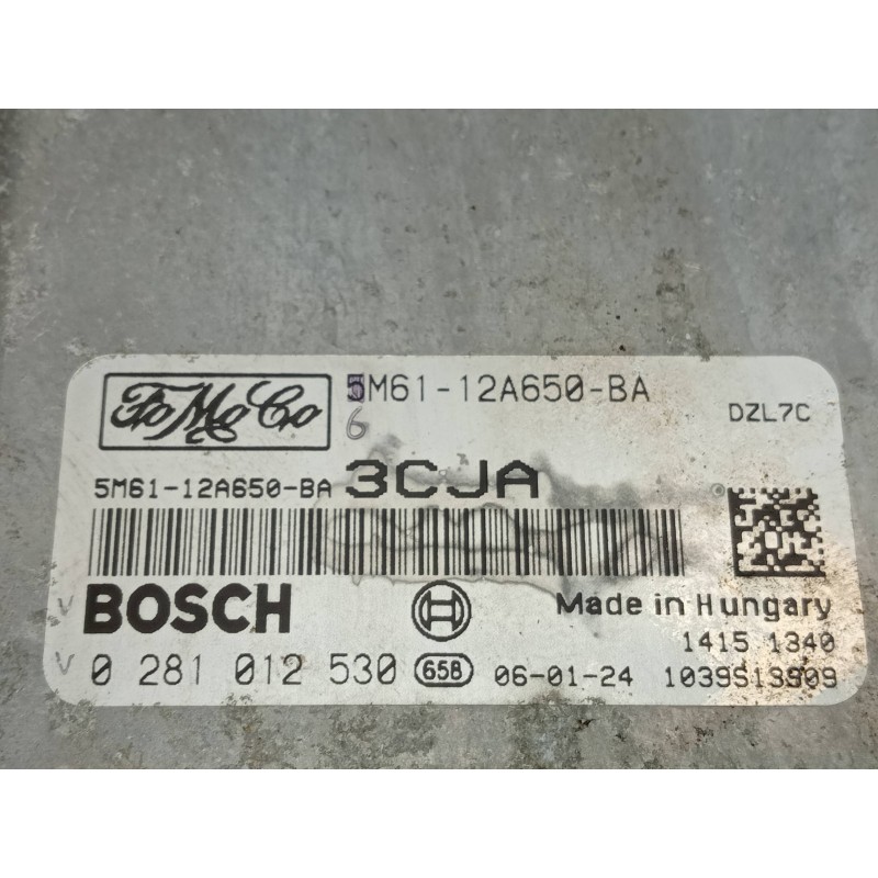 Recambio de centralita motor uce para mazda 3 berlina (bk) 1.6 crdt active referencia OEM IAM 0281012530 5M6112A650BA 1039S13909