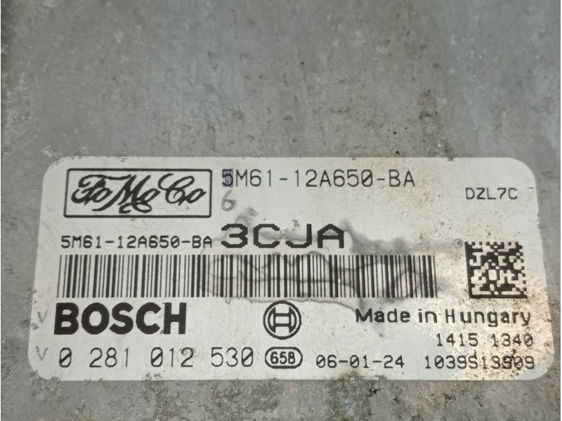 Recambio de centralita motor uce para mazda 3 berlina (bk) 1.6 crdt active referencia OEM IAM 0281012530 5M6112A650BA 1039S13909