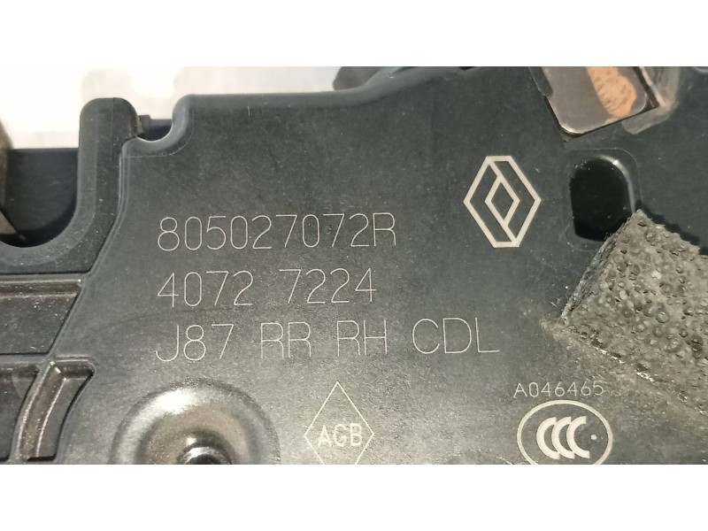Recambio de motor cierre centralizado trasero derecho para renault captur helly hansen referencia OEM IAM 805027072R  