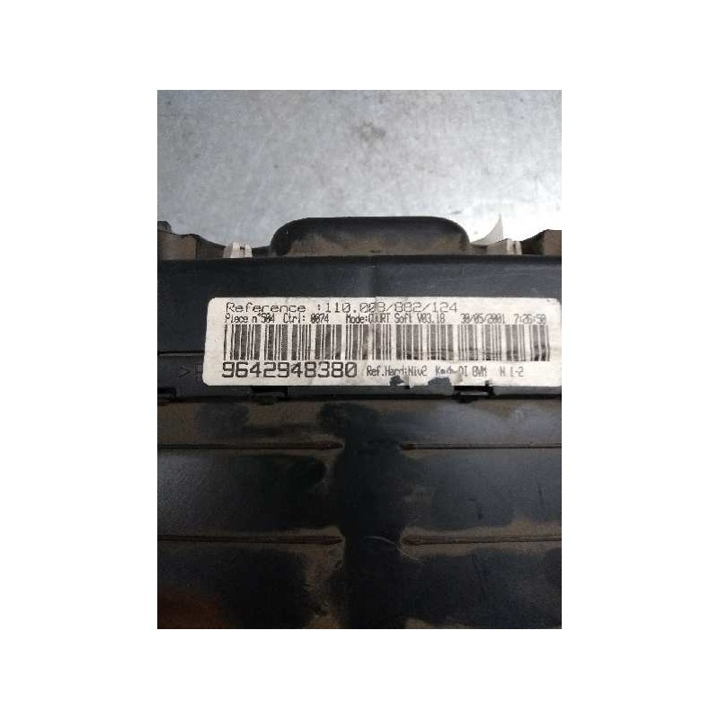 Recambio de cuadro instrumentos para peugeot 406 berlina (s1/s2) 2.0 hdi cat referencia OEM IAM 9642948380 110008882124  Recambio de cuadro instrumentos para peugeot 406 berlina (s1/s2) 2.0 hdi cat referencia OEM IAM 9642948380 110008882124