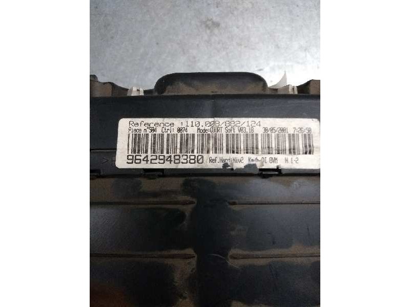 Recambio de cuadro instrumentos para peugeot 406 berlina (s1/s2) 2.0 hdi cat referencia OEM IAM 9642948380 110008882124  Recambio de cuadro instrumentos para peugeot 406 berlina (s1/s2) 2.0 hdi cat referencia OEM IAM 9642948380 110008882124