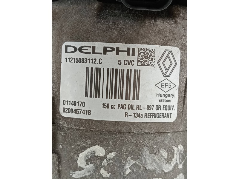 Recambio de compresor aire acondicionado para renault scenic ii confort dynamique referencia OEM IAM 8200457418 01140170 