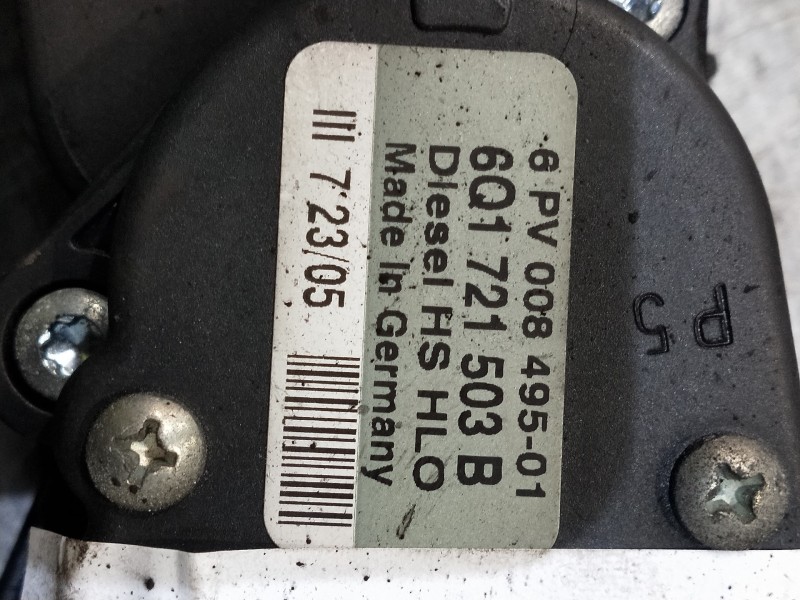 Recambio de potenciometro pedal para skoda octavia berlina (1u2) ambiente referencia OEM IAM 6Q1721503B 6PV00849501 