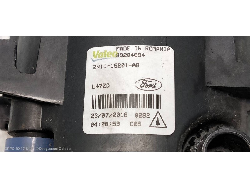 Recambio de faro antiniebla izquierdo para ford transit connect combi 220 l1 ambiente referencia OEM IAM 2N1115201AB 89204894 