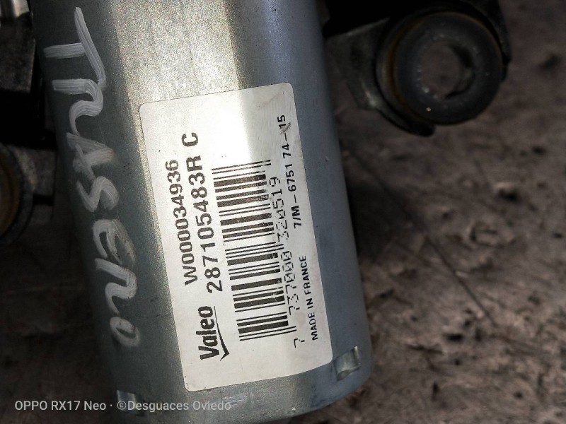 Recambio de motor limpia trasero para renault captur helly hansen referencia OEM IAM 287105483R  