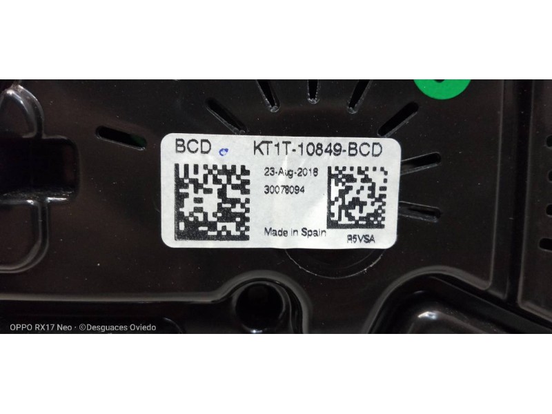 Recambio de cuadro instrumentos para ford transit connect combi 220 l1 ambiente referencia OEM IAM KT1T10849BCD  