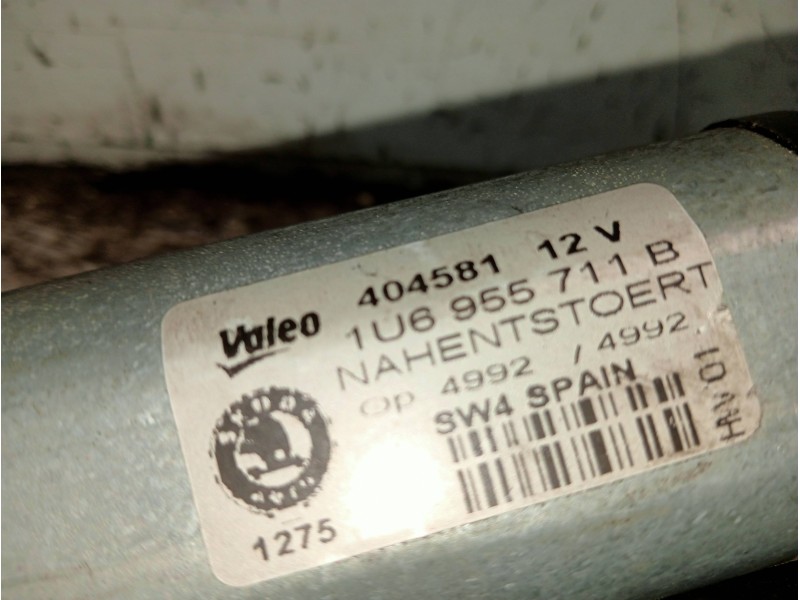 Recambio de motor limpia trasero para skoda octavia berlina (1u2) ambiente referencia OEM IAM 1U6955711B 404581 