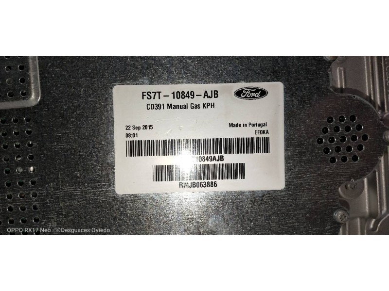 Recambio de cuadro instrumentos para ford mondeo lim. trend referencia OEM IAM FS7T10849AJB RMJB063886 