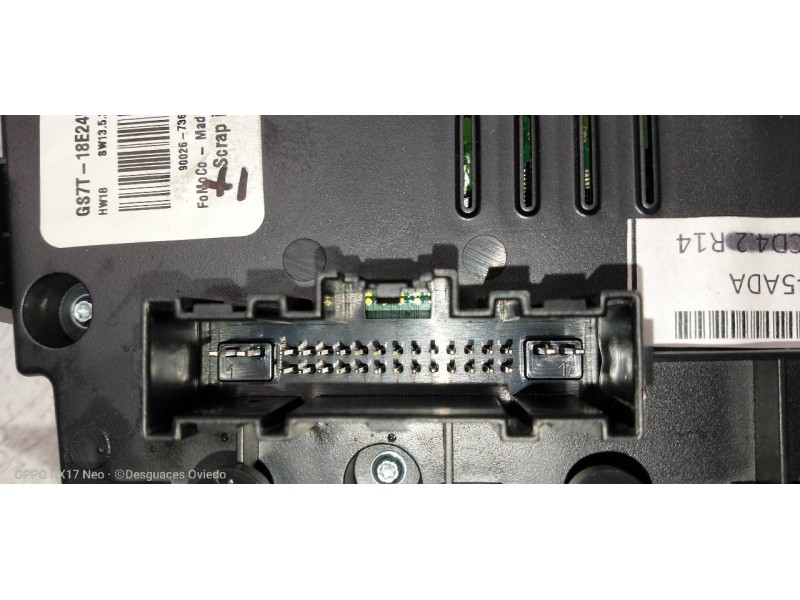 Recambio de mando calefaccion / aire acondicionado para ford mondeo lim. trend referencia OEM IAM GS7T18E245ADB  