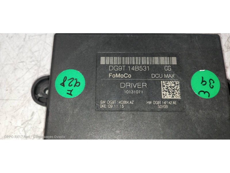 Recambio de modulo electronico para ford mondeo lim. trend referencia OEM IAM DG9T14B531CG  