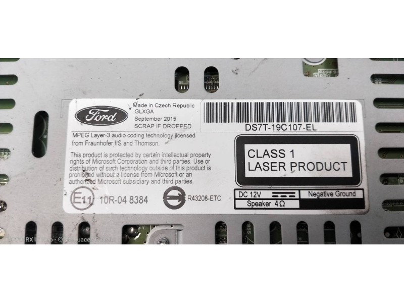 Recambio de sistema audio / radio cd para ford mondeo lim. trend referencia OEM IAM DS7T19C107EL  