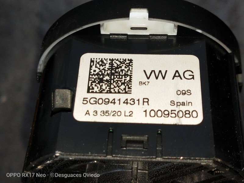 Recambio de mando luces para volkswagen t-cross advance referencia OEM IAM 5G0941431R 10095080 