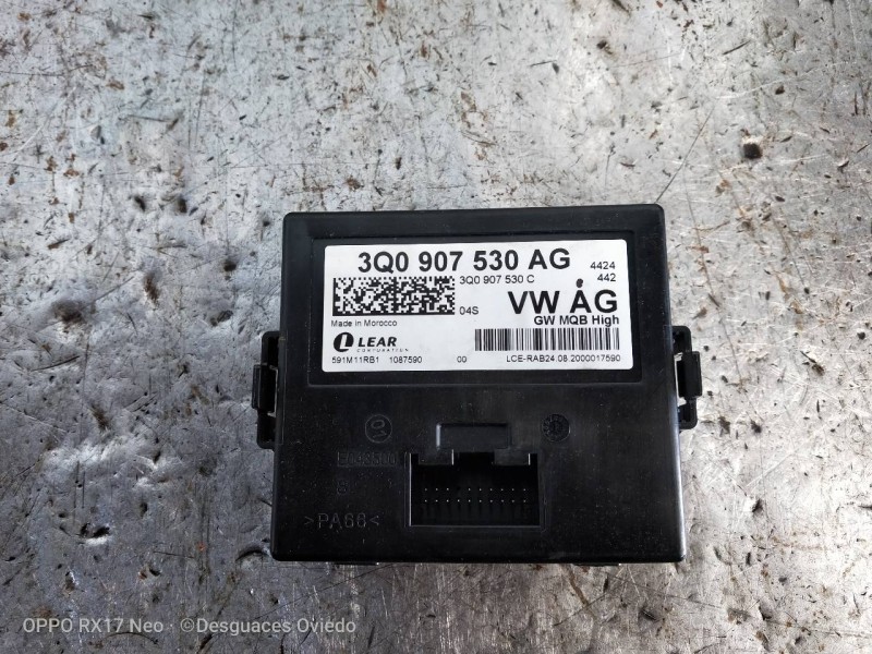 Recambio de modulo electronico para volkswagen t-cross advance referencia OEM IAM 3Q0907530AG  