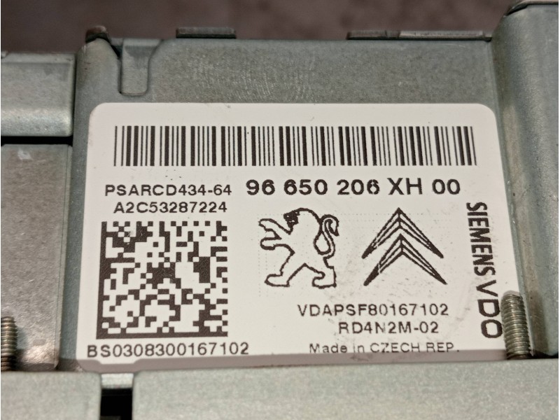 Recambio de sistema audio / radio cd para peugeot 308 sw confort referencia OEM IAM 96650206XH00  