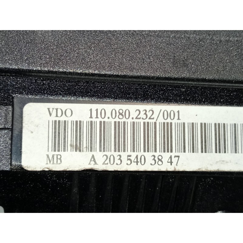 Recambio de cuadro instrumentos para mercedes clase c (w203) sportcoupe c 180 compressor (203.746) referencia OEM IAM A203540384
