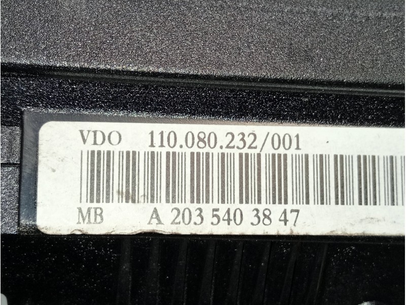 Recambio de cuadro instrumentos para mercedes clase c (w203) sportcoupe c 180 compressor (203.746) referencia OEM IAM A203540384