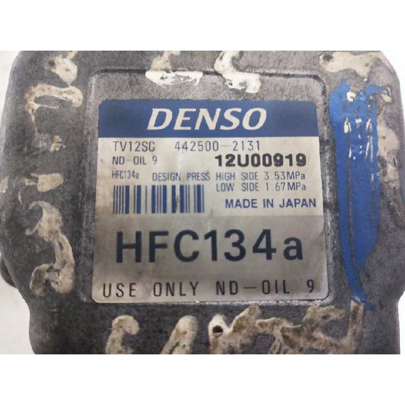 Recambio de compresor aire acondicionado para fiat bravo (182) 2.0 20v cat referencia OEM IAM 4425002131 HFC134A 