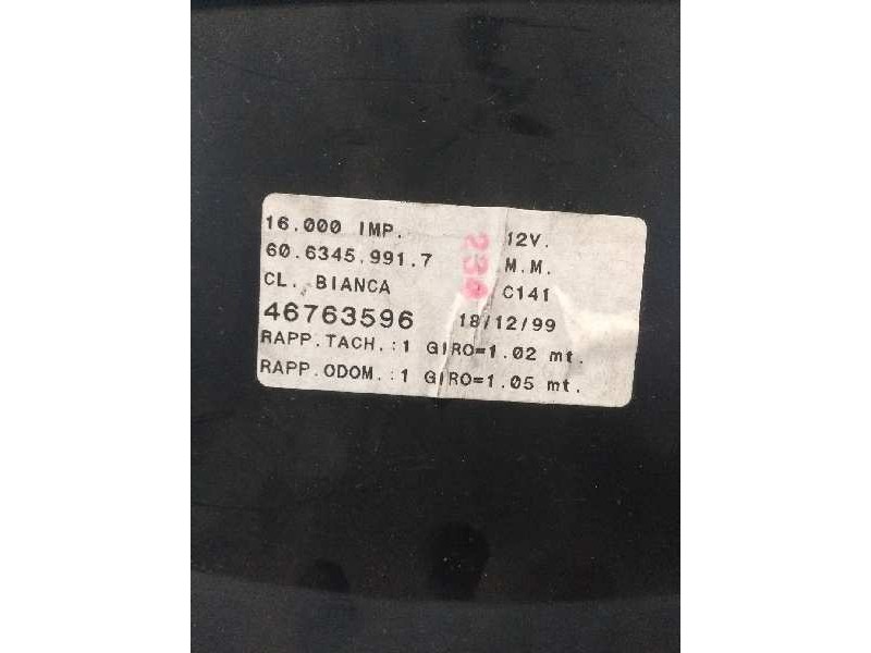 Recambio de cuadro instrumentos para fiat bravo (182) 1.2 16v cat referencia OEM IAM 46763596 6063459917 