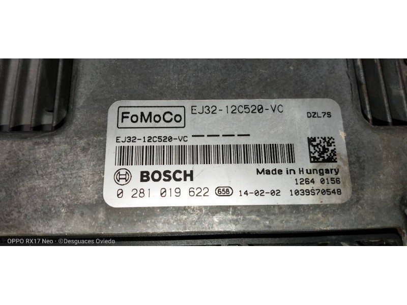 Recambio de centralita motor uce para land rover evoque dynamic referencia OEM IAM 0281019622 EJ3212C520VC 