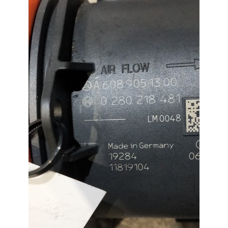 Recambio de caudalimetro para mercedes clase a berlina (bm 177) a 180 d (177.103) referencia OEM IAM 0280218481 A6089051300 