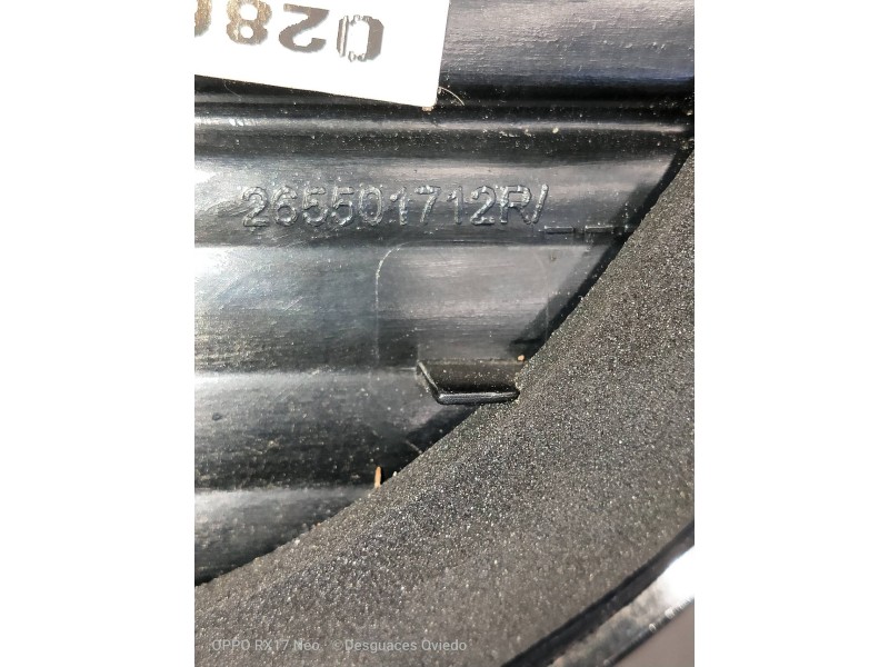 Recambio de piloto trasero derecho interior para renault captur helly hansen referencia OEM IAM 265501712R  