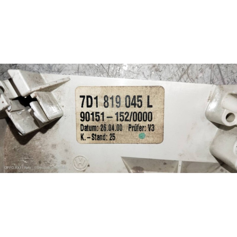 Recambio de mando calefaccion / aire acondicionado para volkswagen t4 caja abierta/doble cabina (mod. 1991) caja abierta / plata