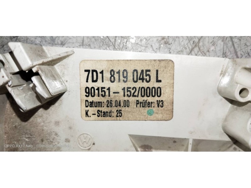 Recambio de mando calefaccion / aire acondicionado para volkswagen t4 caja abierta/doble cabina (mod. 1991) caja abierta / plata