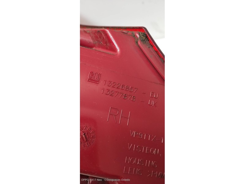 Recambio de piloto trasero derecho para opel insignia sports tourer cosmo referencia OEM IAM 13226857 13277878 