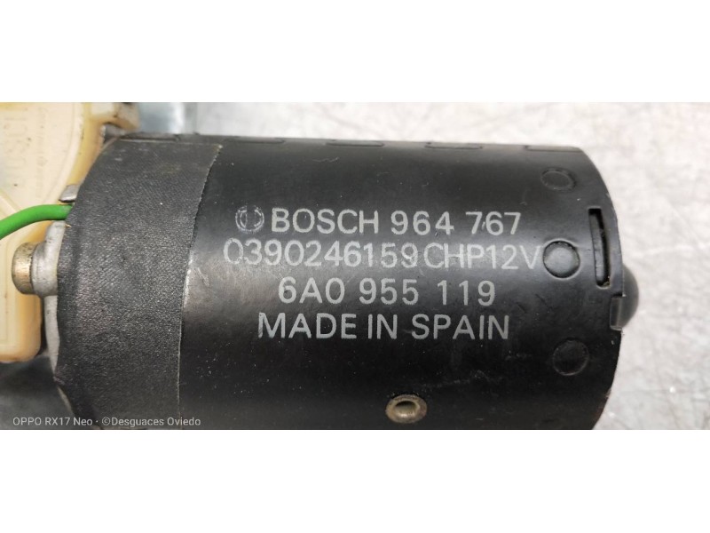 Recambio de motor limpia trasero para seat marbella 0.9 referencia OEM IAM 6A0955119 0390246159 