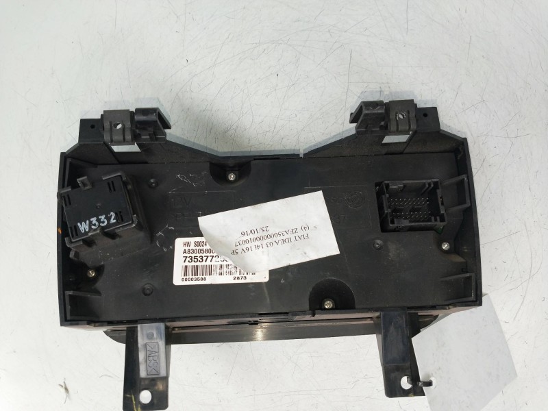 Recambio de mando calefaccion / aire acondicionado para fiat idea (135) 1.4 referencia OEM IAM 735377258 A83005800 