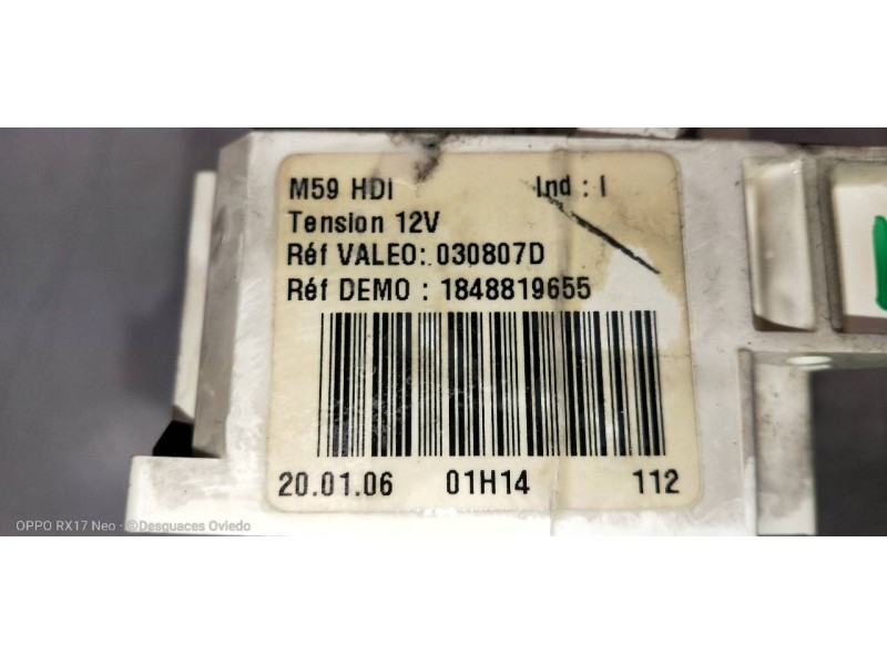 Recambio de mando calefaccion / aire acondicionado para peugeot partner (s2) combiespace referencia OEM IAM 1848819655  