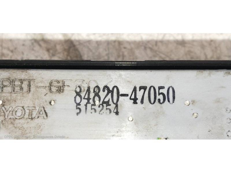 Recambio de mando elevalunas delantero izquierdo para toyota prius (nhw20) basis referencia OEM IAM 8482047050  