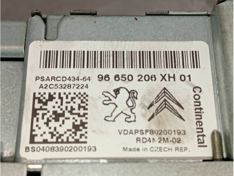 Recambio de sistema audio / radio cd para peugeot 308 sw sport referencia OEM IAM 96650206XH01 A2C53287224 BS0408390200193