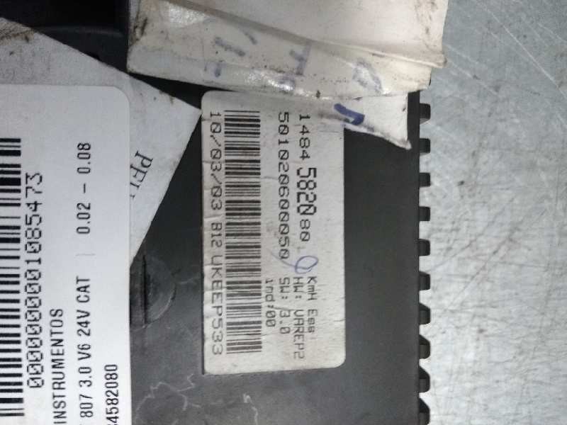 Recambio de cuadro instrumentos para peugeot 807 3.0 v6 24v cat referencia OEM IAM 1484582080 5010600050 