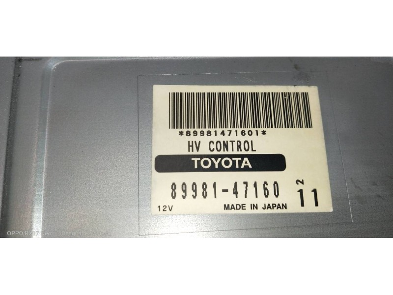 Recambio de centralita motor uce para toyota prius (nhw20) basis referencia OEM IAM 8998147160  