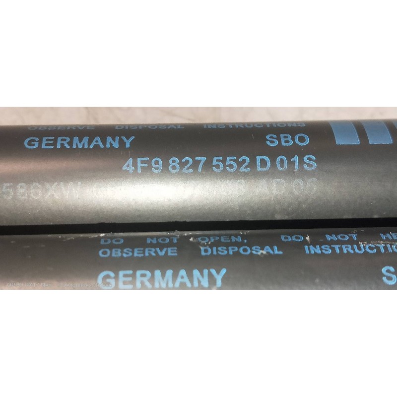 Recambio de amortiguadores capo para audi a6 avant (4f5) 3.0 tdi quattro (171kw) referencia OEM IAM 4F9827552  