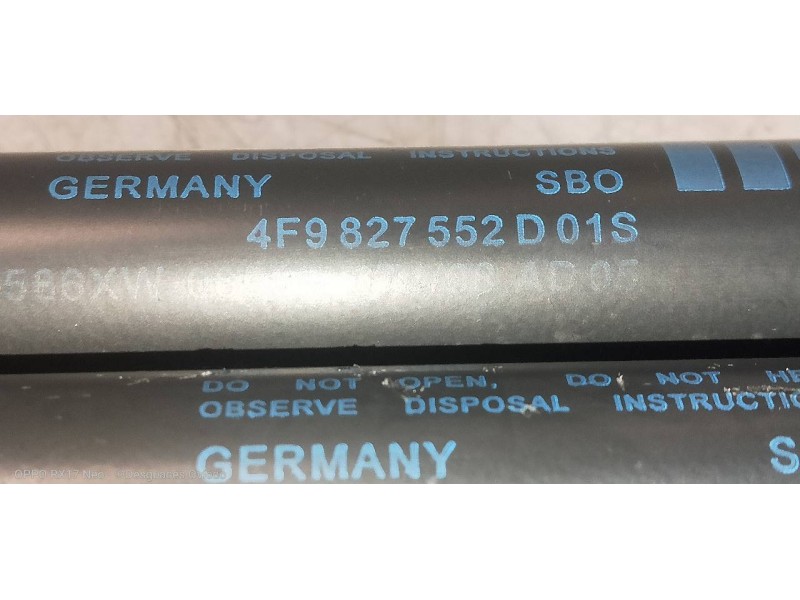 Recambio de amortiguadores capo para audi a6 avant (4f5) 3.0 tdi quattro (171kw) referencia OEM IAM 4F9827552  