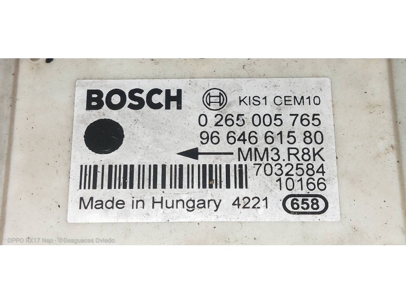 Recambio de modulo electronico para peugeot 3008 allure referencia OEM IAM 0265005765 9664661580  Recambio de modulo electronico para peugeot 3008 allure referencia OEM IAM 0265005765 9664661580