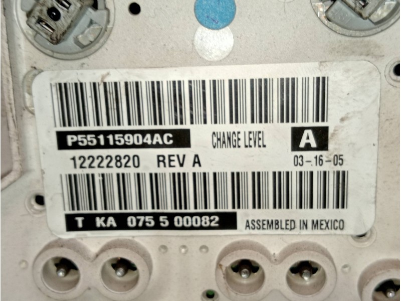 Recambio de mando calefaccion / aire acondicionado para jeep gr.cherokee (wj/wg) 2.7 crd limited referencia OEM IAM P55115904AC 
