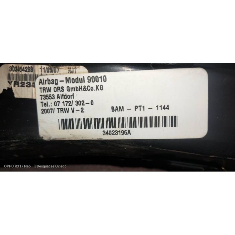 Recambio de airbag cortina delantero izquierdo para mercedes clase gl (x164) 320 cdi 4-matic (164.822) referencia OEM IAM   