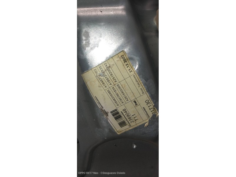 Recambio de elevalunas delantero derecho para mercedes clase gl (x164) 320 cdi 4-matic (164.822) referencia OEM IAM A1648205985 