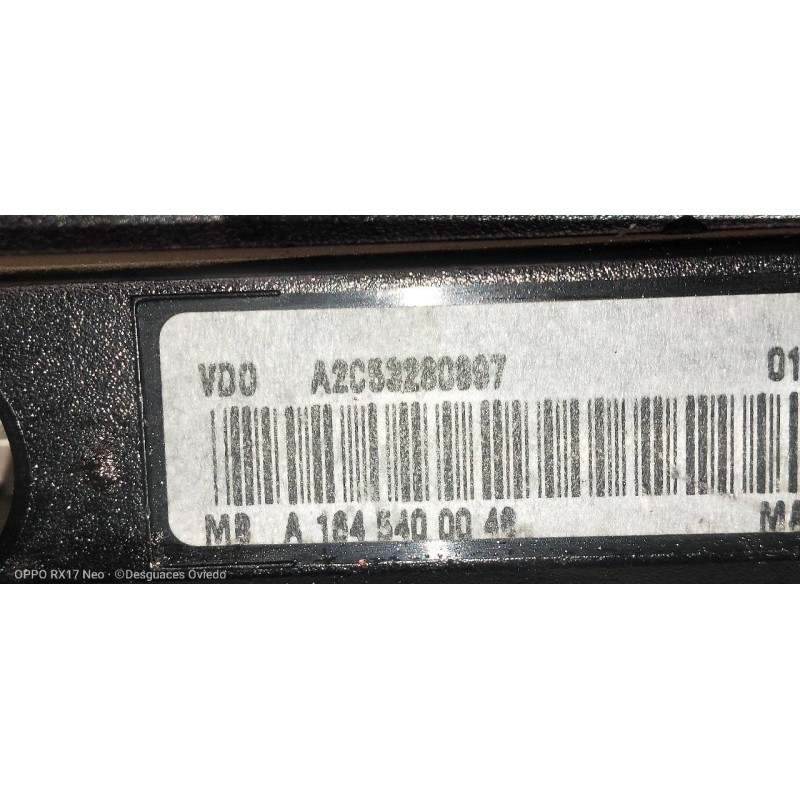 Recambio de cuadro instrumentos para mercedes clase gl (x164) 320 cdi 4-matic (164.822) referencia OEM IAM A1645400046 A2C532808