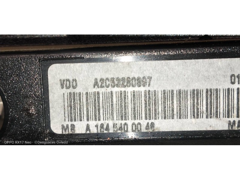 Recambio de cuadro instrumentos para mercedes clase gl (x164) 320 cdi 4-matic (164.822) referencia OEM IAM A1645400046 A2C532808