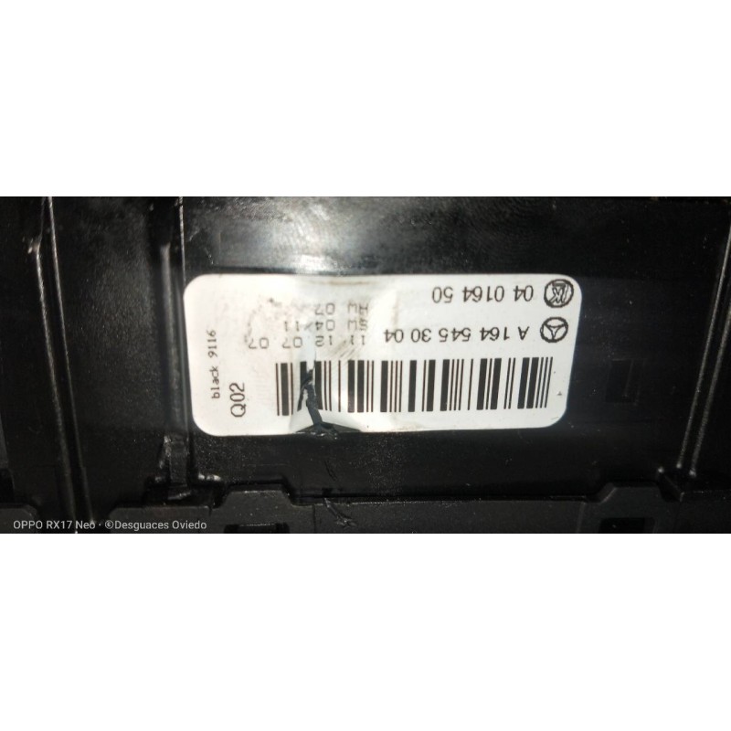 Recambio de mando luces para mercedes clase gl (x164) 320 cdi 4-matic (164.822) referencia OEM IAM A1645453004  