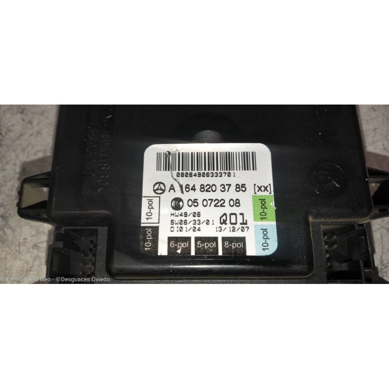 Recambio de modulo electronico para mercedes clase gl (x164) 320 cdi 4-matic (164.822) referencia OEM IAM A1648203785  